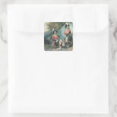 Officieren van de 79e hooglanders vierkante sticker (Tas)