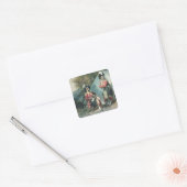 Officieren van de 79e hooglanders vierkante sticker (Envelop)