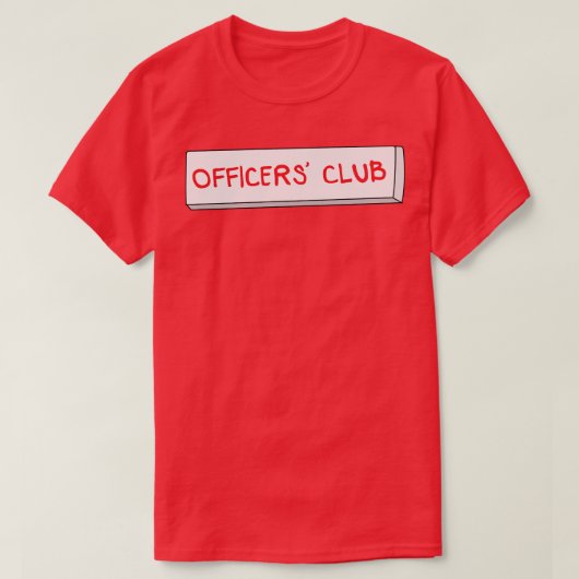officierenclub t-shirt (Design voorkant)