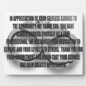 OFFICIERSTERRETIMENT PLAQUE FOTOPLAAT (Voorkant)