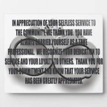 OFFICIERSTERRETIMENT PLAQUE