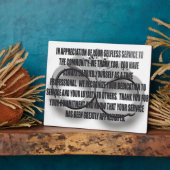 OFFICIERSTERRETIMENT PLAQUE FOTOPLAAT (Zijkant)