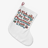 Offishally Beste Kerstmis Ooit Vissen Kerstmis  Grote Kerstsok (Voorkant (Hangend))