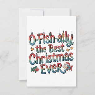 Offishally Beste Kerstmis Ooit Vissen Kerstmis  Kaart