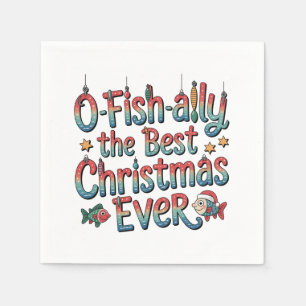 Offishally Beste Kerstmis Ooit Vissen Kerstmis  Servet