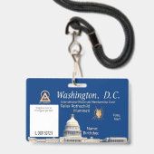  Offizielle Illuminati-Mitgliedskarte Badge (Voorkant met koord)