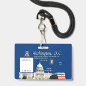 Offizielle Illuminati-Mitgliedskarte Badge (Voorzijde met lanyard)