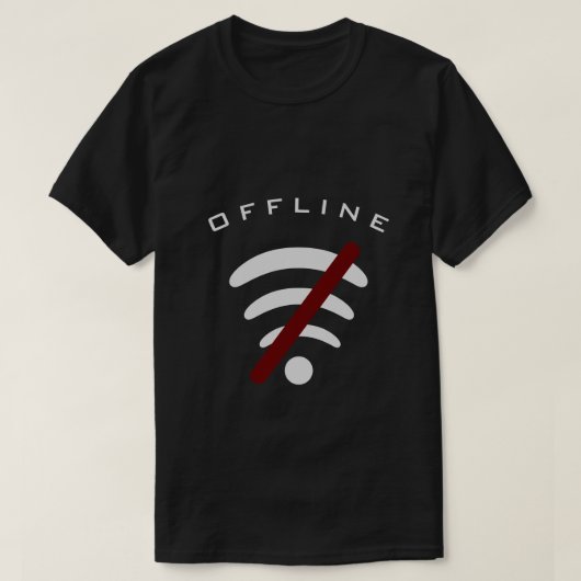 Offline afspelen van T-Shirt - Geen Wi-Fi - vrije (Design voorkant)