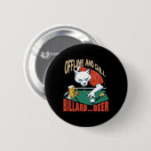 Offline chillen en bier ronde button 5,7 cm (Voorkant /achterkant)