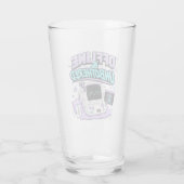 Offline En Ongestoord Retro Sticker Glas (Achterkant)