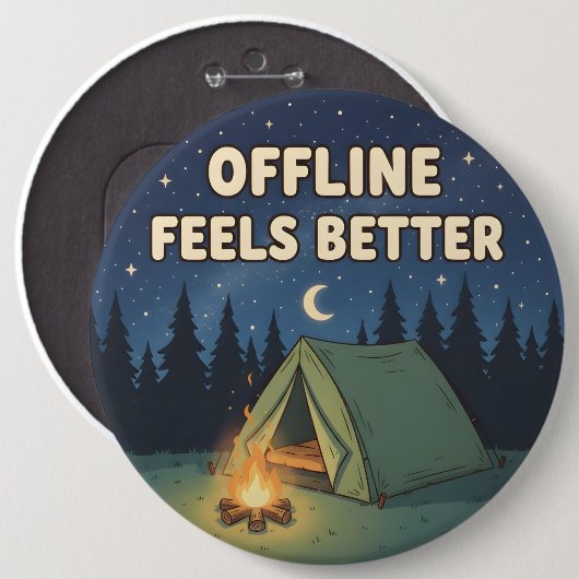 Offline Feels Better Ronde Button 6,0 Cm (Voorkant /achterkant)