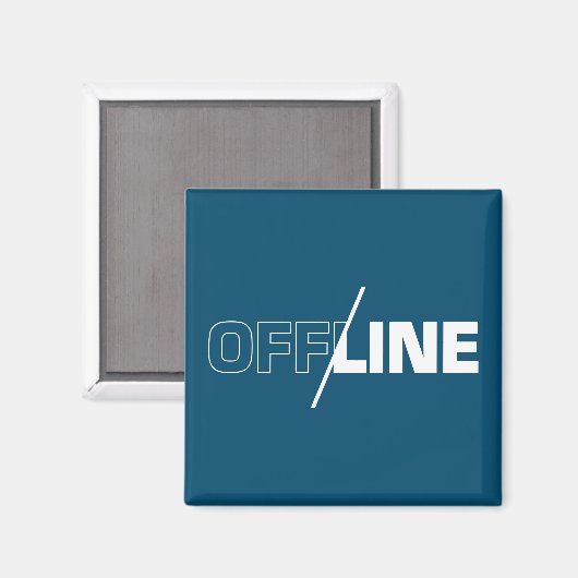 Offline | Geek Humor Magnet (Voorkant / Achterkant)