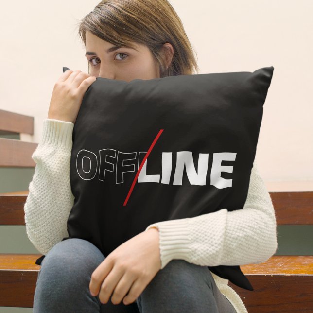 Offline | Geek Humor | Speekruimdecor Kussen (Creator heeft geüpload)