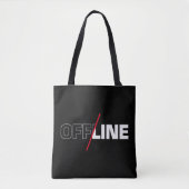 Offline | Geek Humor Tote Bag (Voorkant)