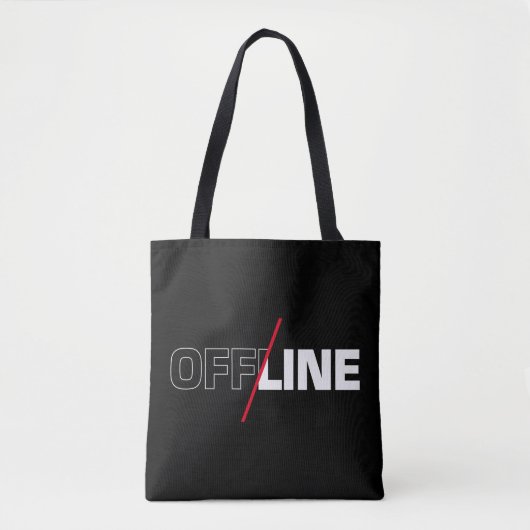 Offline | Geek Humor Tote Bag (Voorkant)