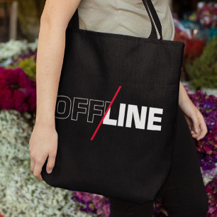 Offline   Geek Humor Tote Bag