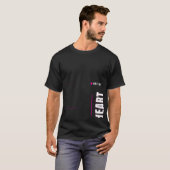 Offline Hart Tech Typografie Ontwerp T-shirt (Voorkant volledig)