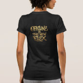 Offline Is De Nieuwe Flex Goud Graffiti Luxe T-shirt (Achterkant)