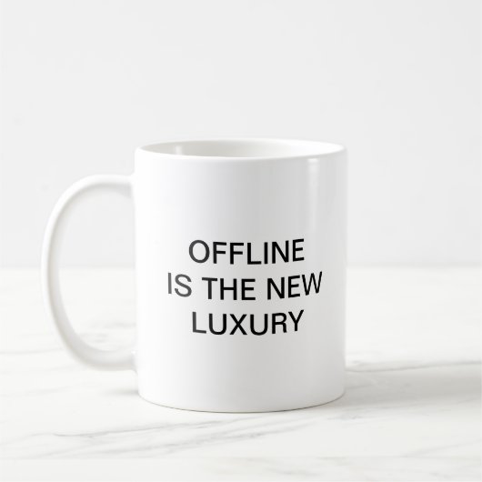 Offline is de nieuwe luxe koffiemok (Links)
