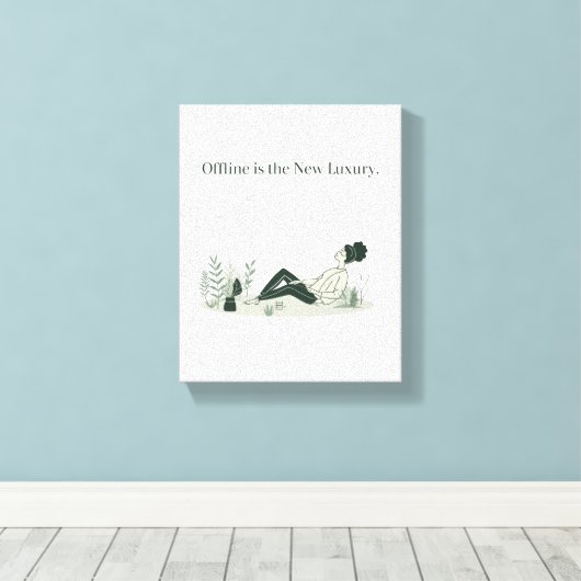 Offline Is de Nieuwe Luxe print (Insitu (Houten vloer))