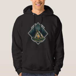 Offline Is De Nieuwe Luxe Retro Camping Hoodie