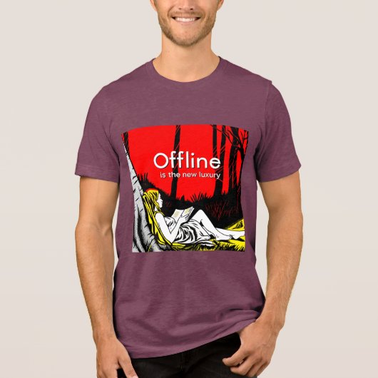Offline Is De Nieuwe Luxe Tri-Blend Shirt (Voorkant)