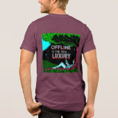 Offline Is De Nieuwe Luxe Tri-Blend Shirt (Achterkant)
