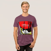 Offline Is De Nieuwe Luxe Tri-Blend Shirt (Voorkant volledig)