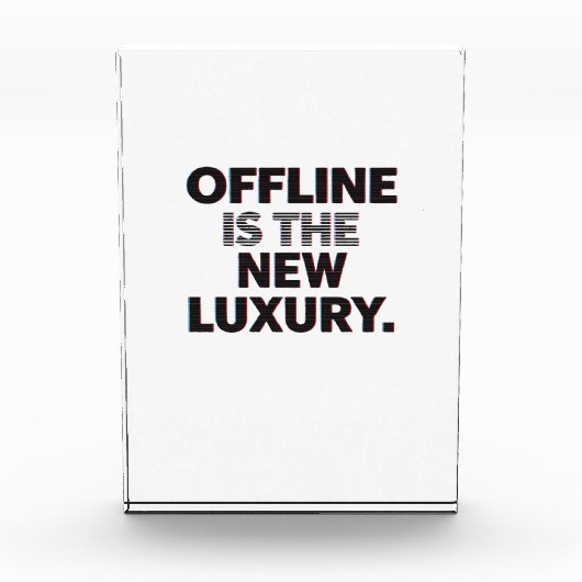 Offline Is The New Luxury: Digital Detox Quote Fotoblokken (Voorkant)