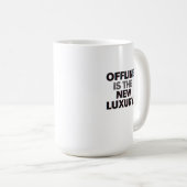 Offline Is The New Luxury: Digital Detox Quote Koffiemok (Voorkant rechts)
