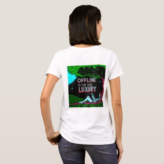 Offline Is The New Luxury T-shirt (Achterkant volledig)