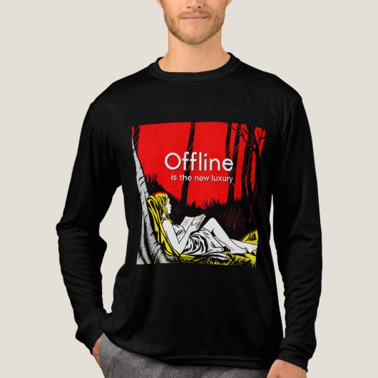 Offline Is The New Luxury Tri-Blend Shirt (Voorkant volledig)