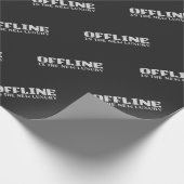 Offline luxe witte pixel cadeaupapier (Hoek)