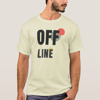 OFFLINE | Moderne Minimalistische Grafische Vormge T-shirt