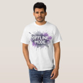 Offline modus – Grappig Relatable Social T-shirt (Voorkant volledig)