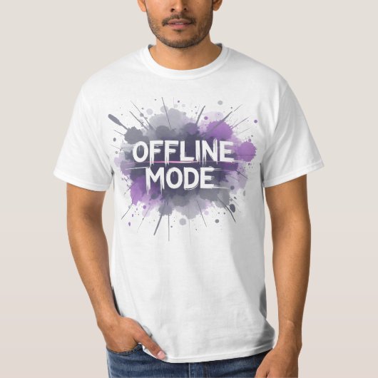 Offline modus – Grappig Relatable Social T-shirt (Voorkant)