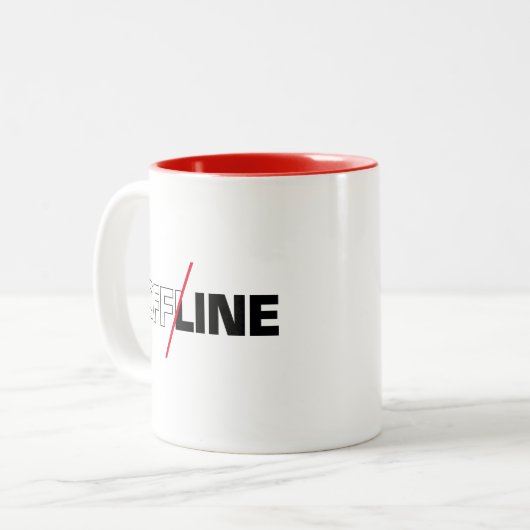 Offline | Mok voor geek Humor koffie (Voorkant links)