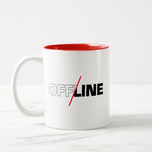 Offline | Mok voor geek Humor koffie (Links)