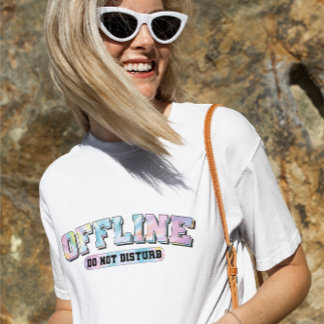 Offline Niet storen, Strand, Zomervakantie T-shirt