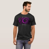 Offline Paarse moondamp Aesthetische Gothic T-shirt (Voorkant volledig)
