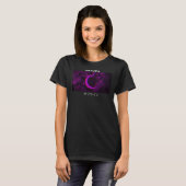 Offline Paarse moondamp Aesthetische Gothic T-shirt (Voorkant volledig)