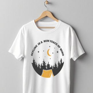 Offline Peace Of Mind Camping T-shirt