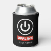 Offline power Button om te ontspannen chill of uit Blikjeskoeler (Blikje Voorkant)