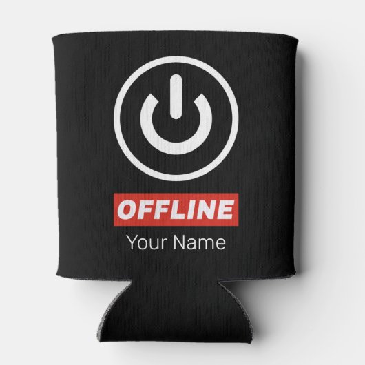 Offline power Button om te ontspannen chill of uit Blikjeskoeler (Achterkant)