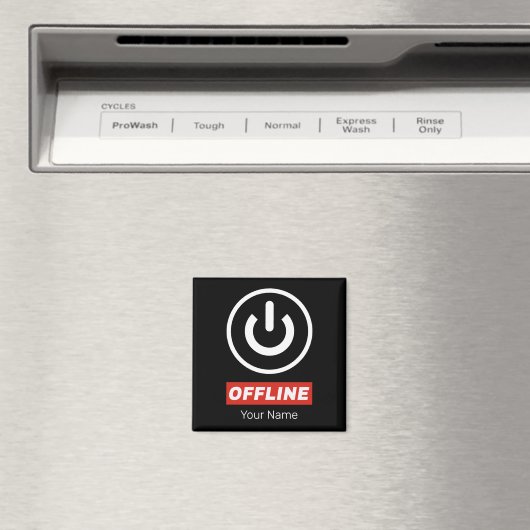 Offline power Button om te ontspannen chill of uit Magneet (Insitu (Vaatwasser))