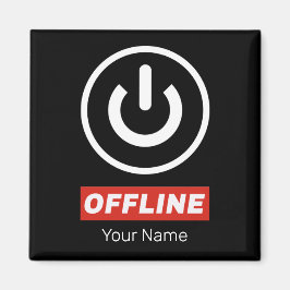 Offline power Button om te ontspannen chill of uit Magneet