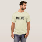 Offline Tech Typografie Ontwerp T-shirt (Voorkant volledig)