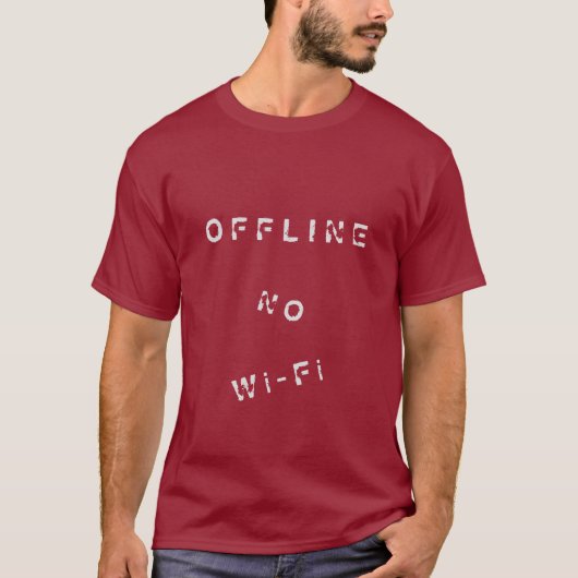 Offline tekst afspelen zonder Wi-Fi T-shirt (Voorkant)