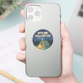 Offline Voelt Beter Sticker (Telefoon)