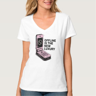 Offline zijn is de nieuwe luxe t-shirt